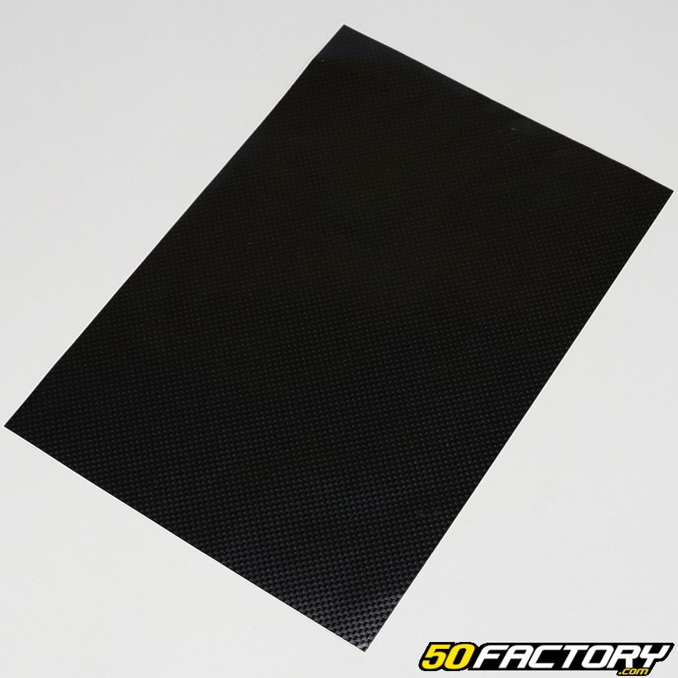 250x350mm schwarzer Carbon-Aufkleber (Board) - Motorradteile